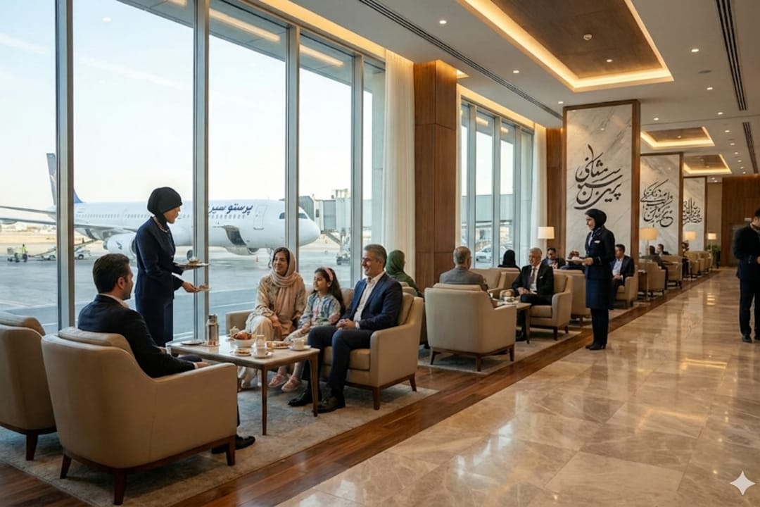 خدمات CIP و تشریفات فرودگاهی پرستو سیر