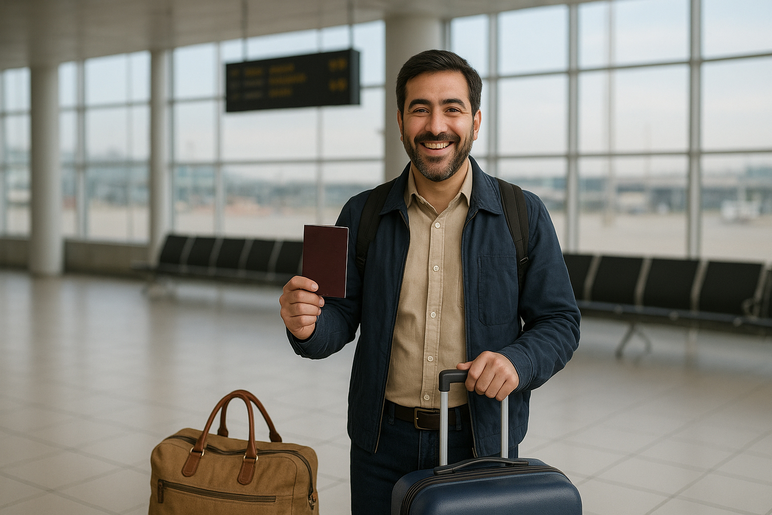 مسافر ایرانی دارای ویزا