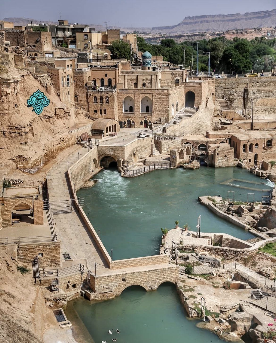 سامانه مهندسی آبی باستانی شوشتر استان خوزستان