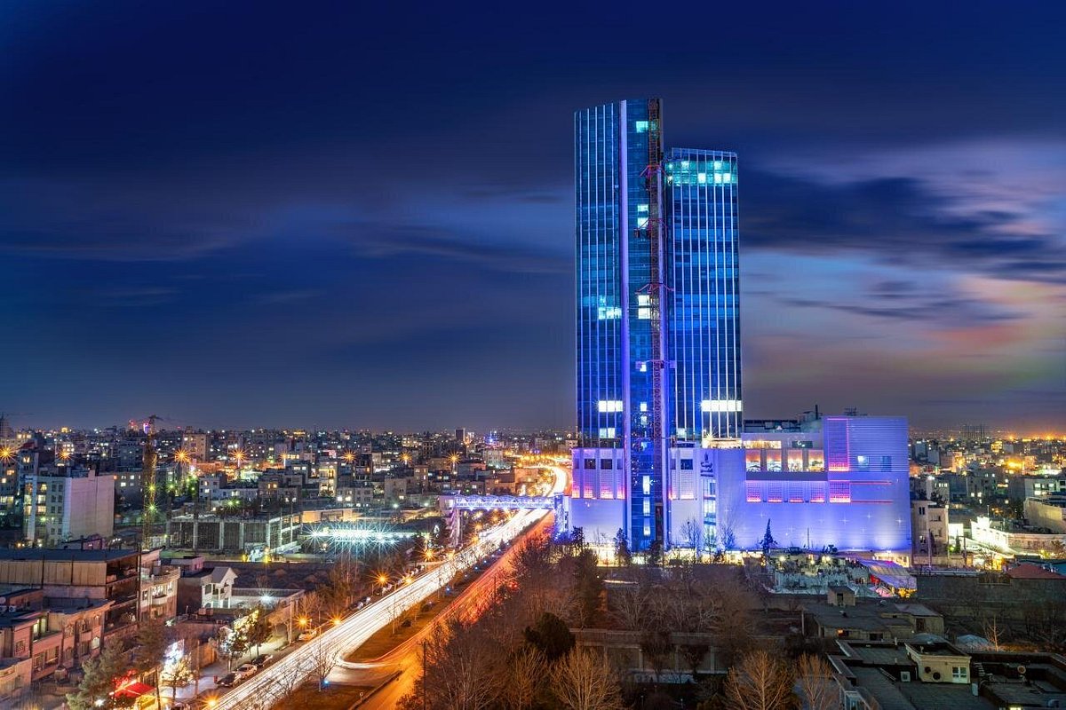 A modern view of the Mashhad urban area with the famous skyscraper 